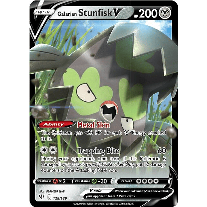 Galarian Stunfisk V #128 1