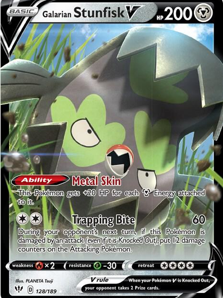 Galarian Stunfisk V #128 1