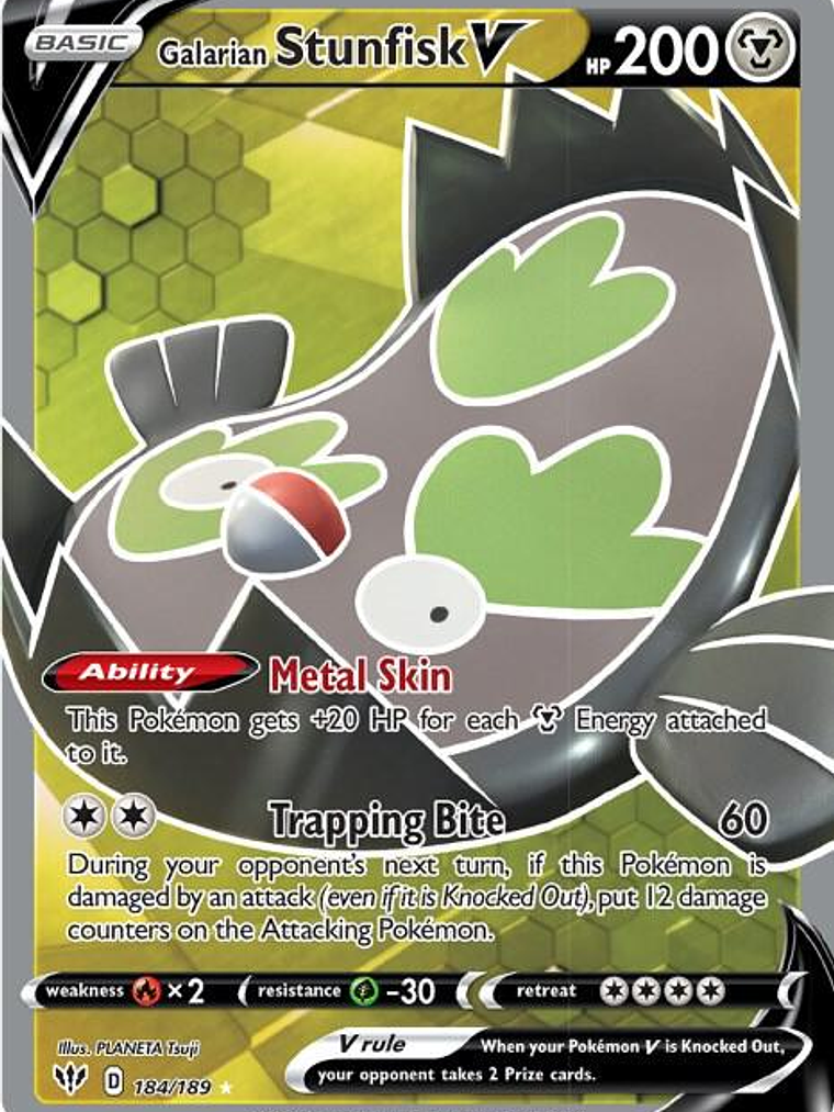 Galarian Stunfisk V #184 1