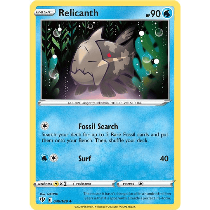 Relicanth #040 1