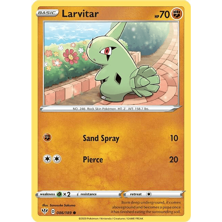 Larvitar #086 1