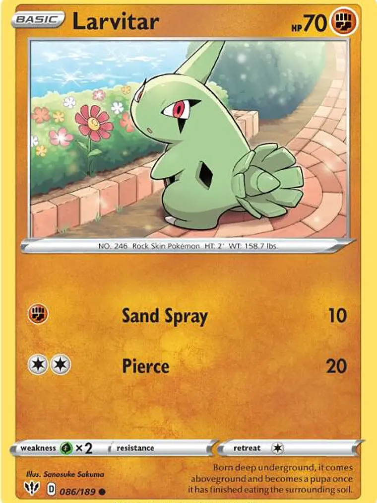 Larvitar #086 1