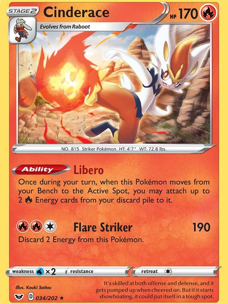 Cinderace #034 1