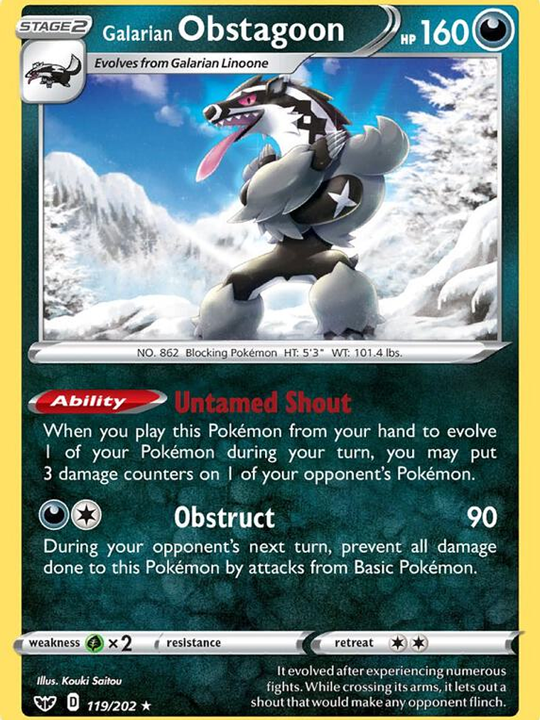Galarian Obstagoon #119 1