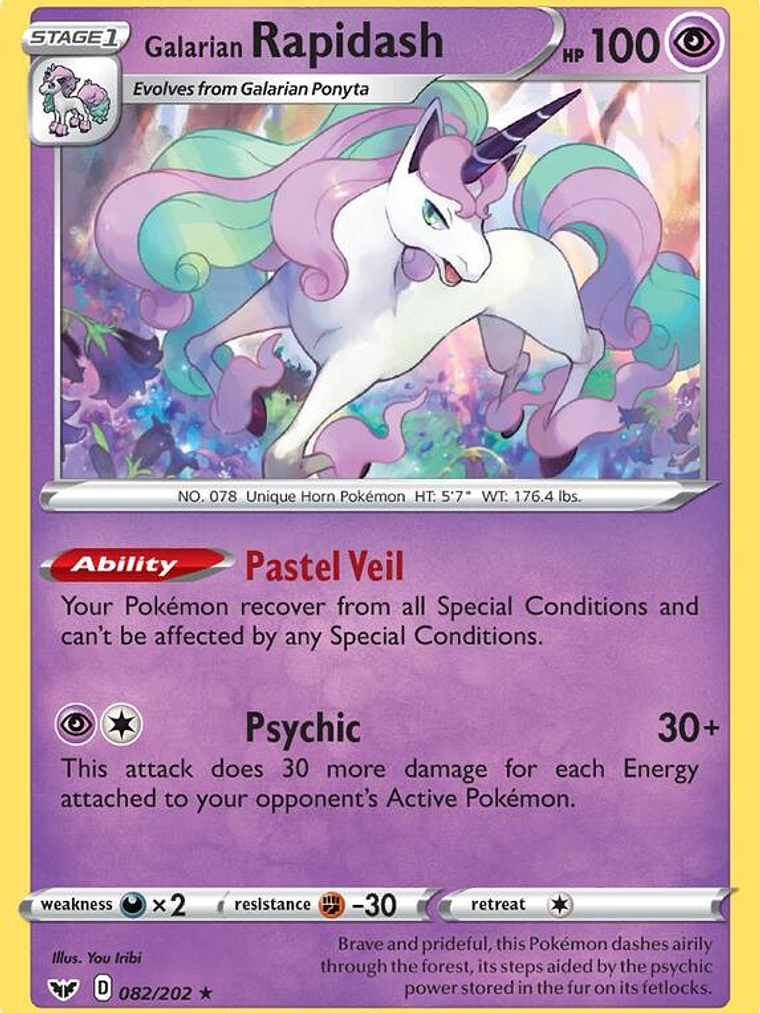 Galarian Rapidash #082 1