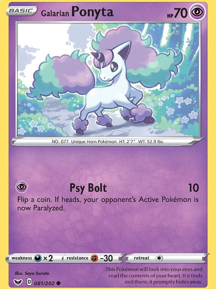 Galarian Ponyta #081 1