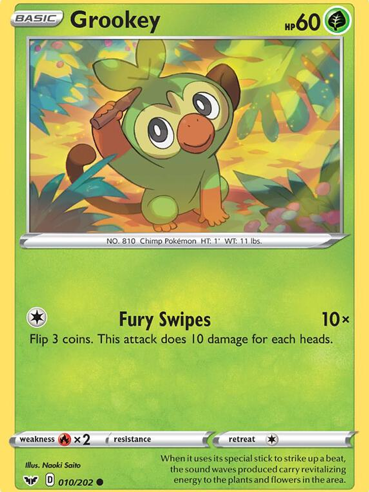 Grookey #010 1