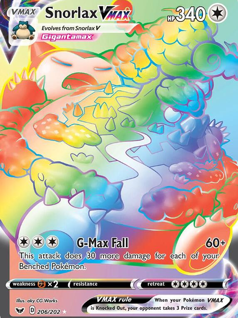 Snorlax VMAX #206 1
