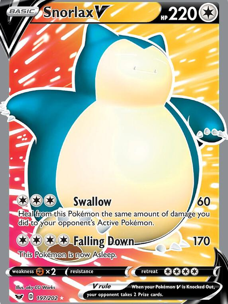 Snorlax V #197 1