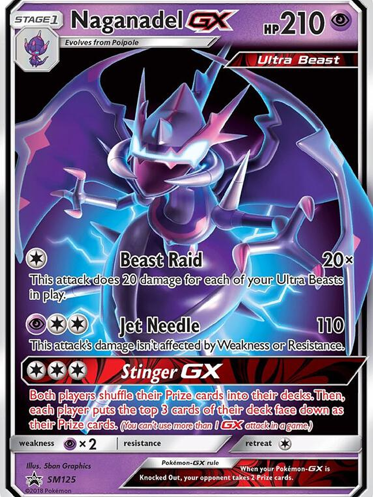 Naganadel GX #SM125 1