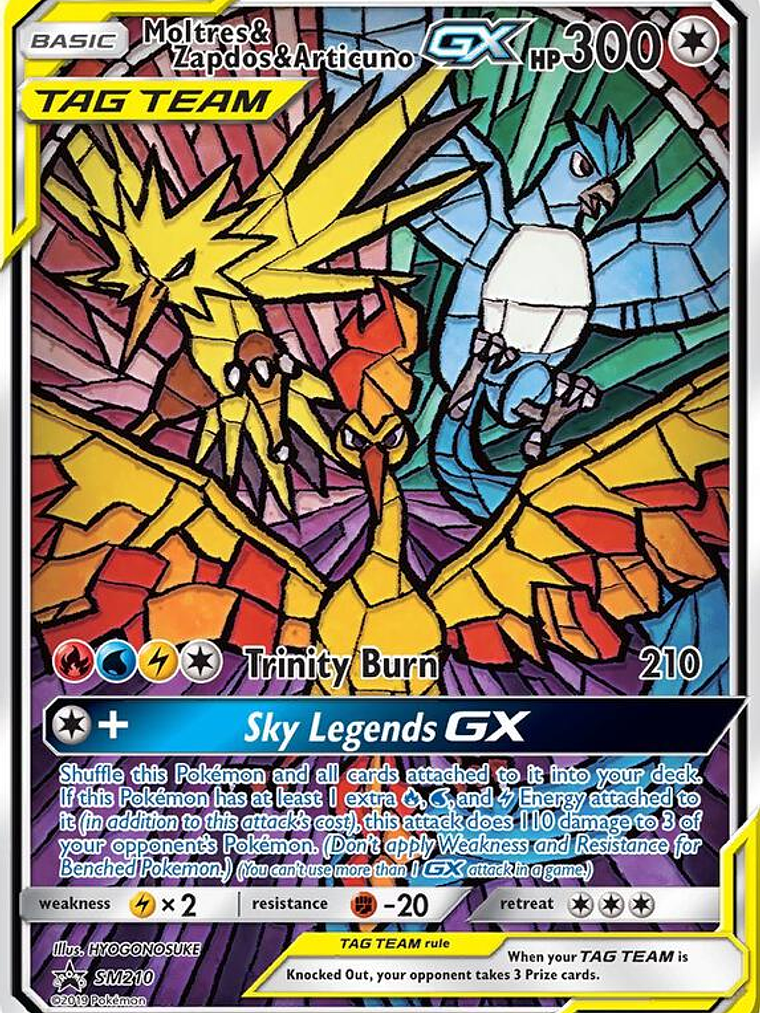 Moltres & Zapdos & Articuno GX #SM210 1