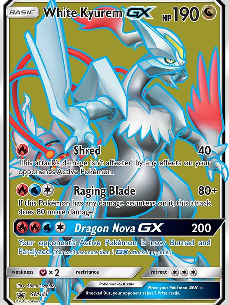 White Kyurem GX #SM141 1