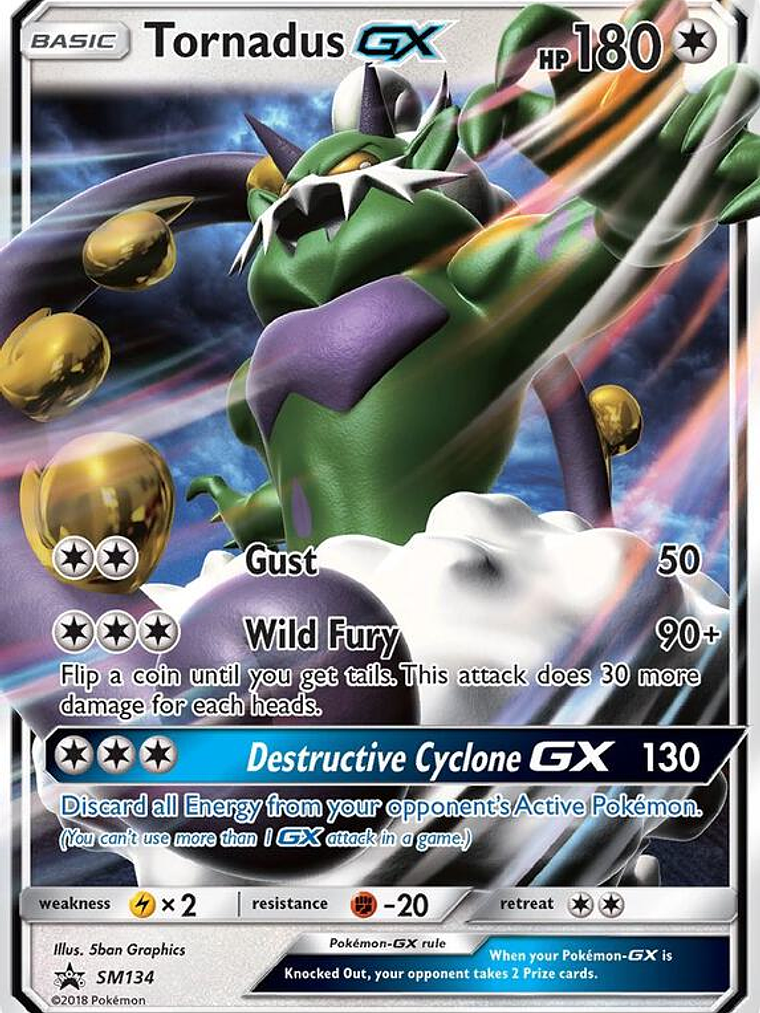 Tornadus GX #SM134 1