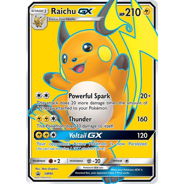 Raichu GX #SM90 1