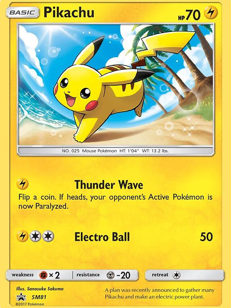 Pikachu #SM81 1
