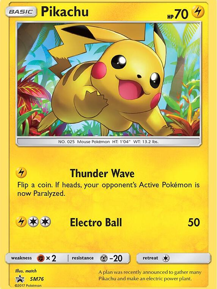 Pikachu #SM76 1