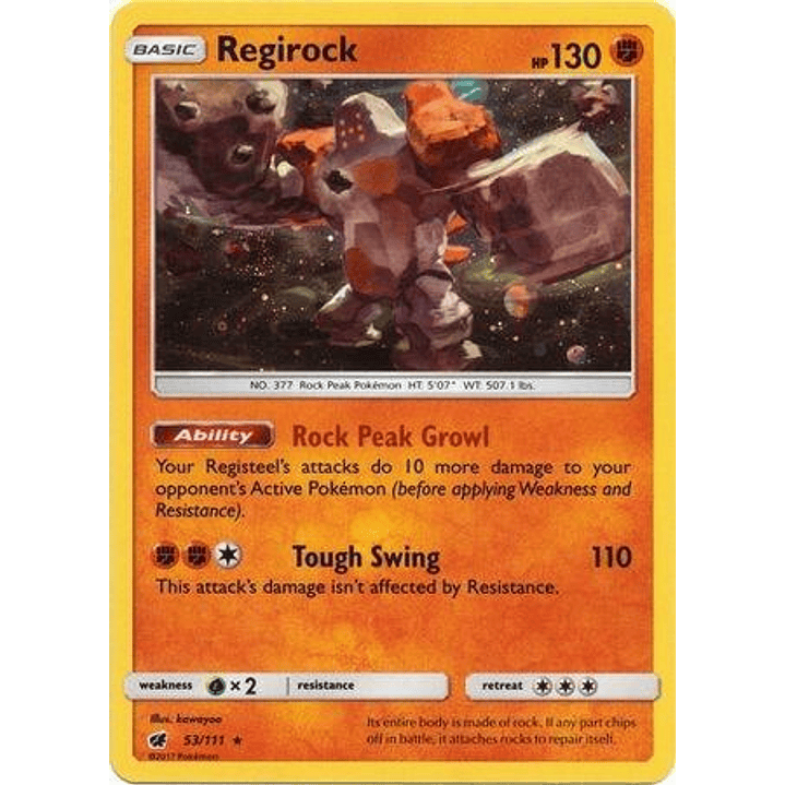 Regirock - 53/111 (Cosmos Holo) #53 1