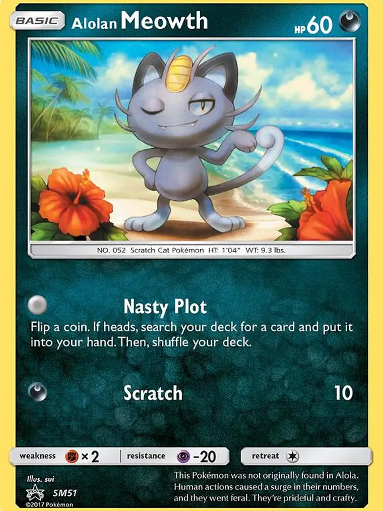 Alolan Meowth #SM51 1