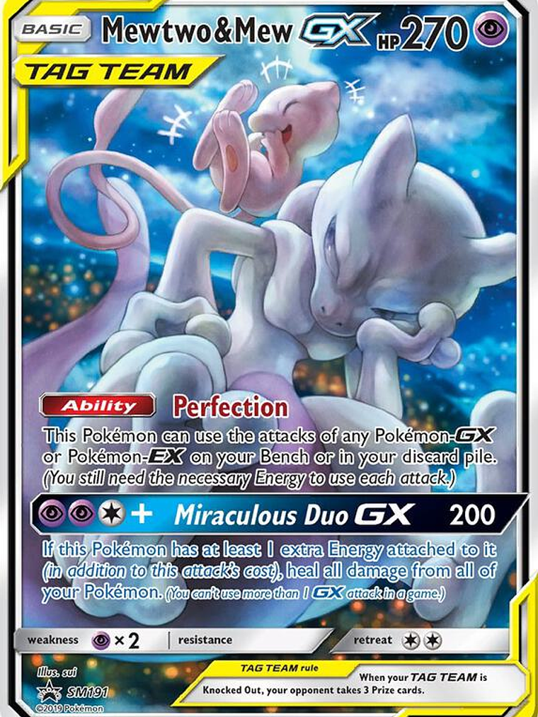 Mewtwo & Mew GX #SM191 1