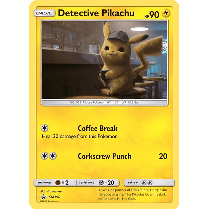 Detective Pikachu #SM190 1