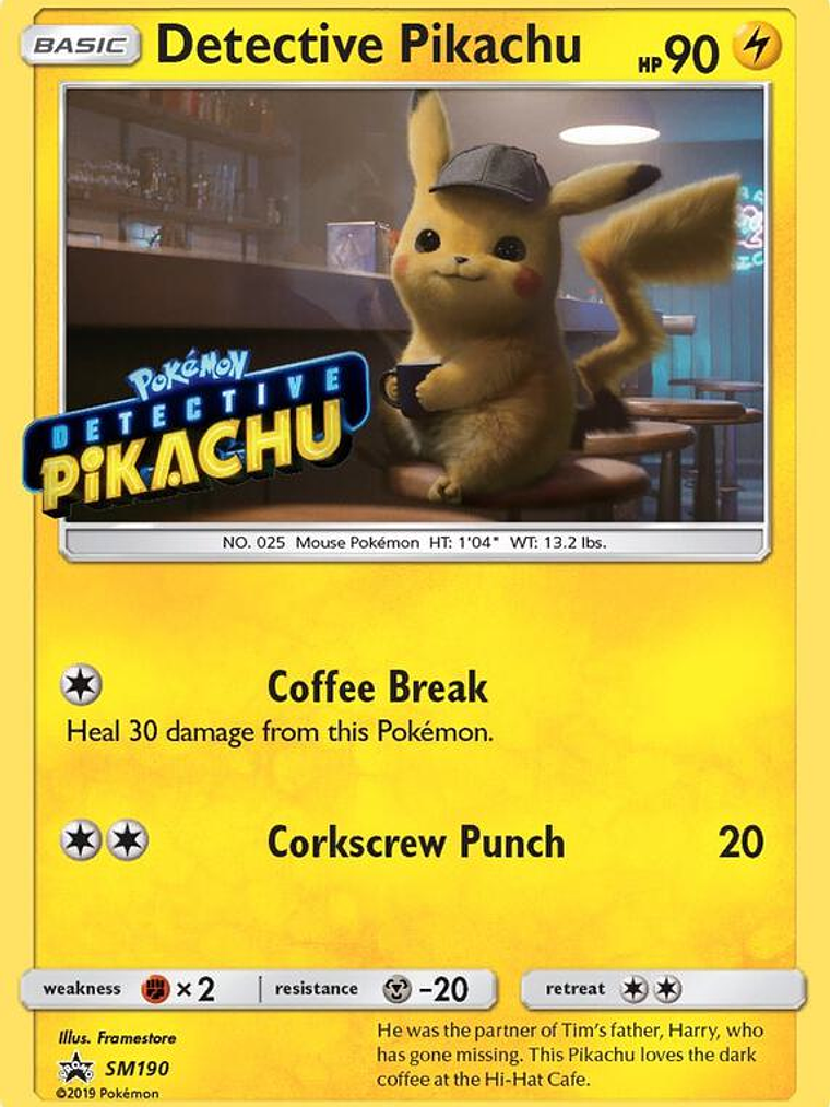 Detective Pikachu #SM190 1