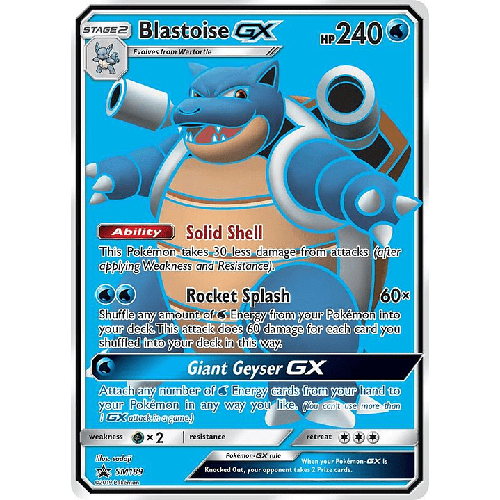 Blastoise GX #SM189 1