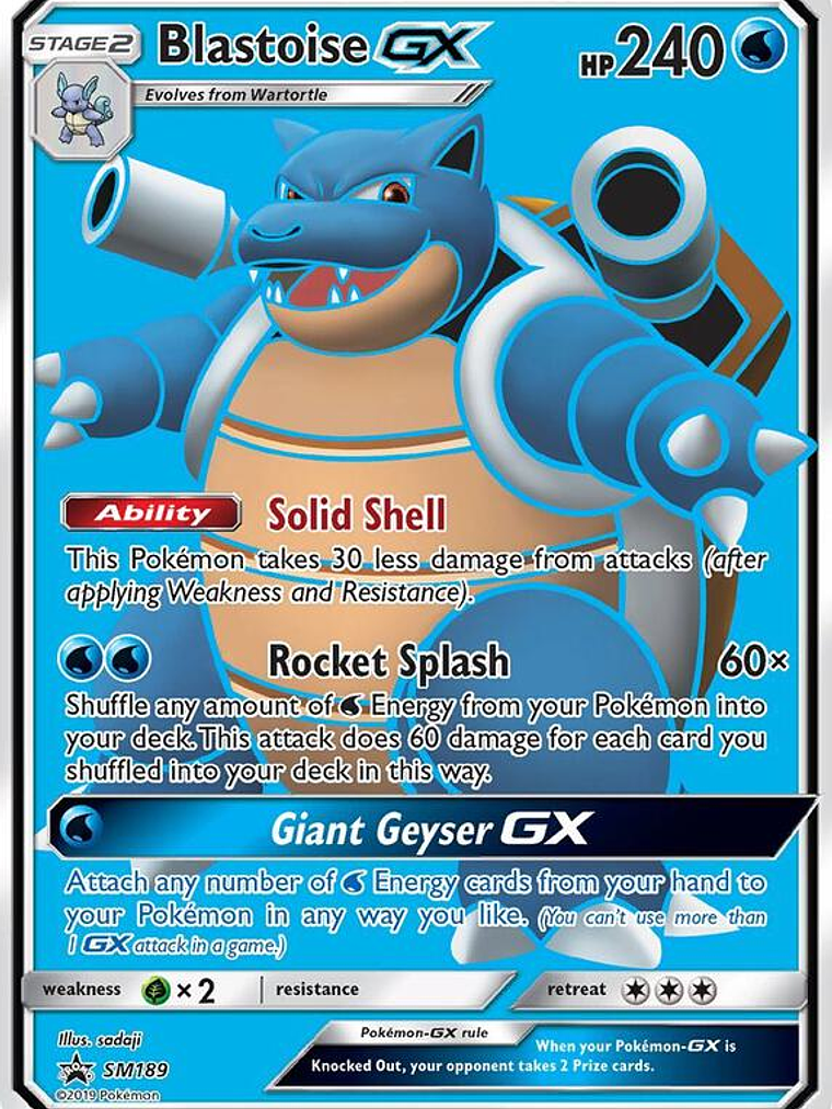 Blastoise GX #SM189 1