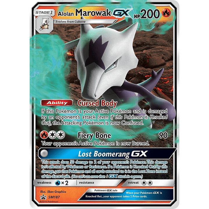 Alolan Marowak GX #SM187 1