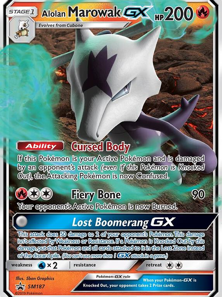 Alolan Marowak GX #SM187 1