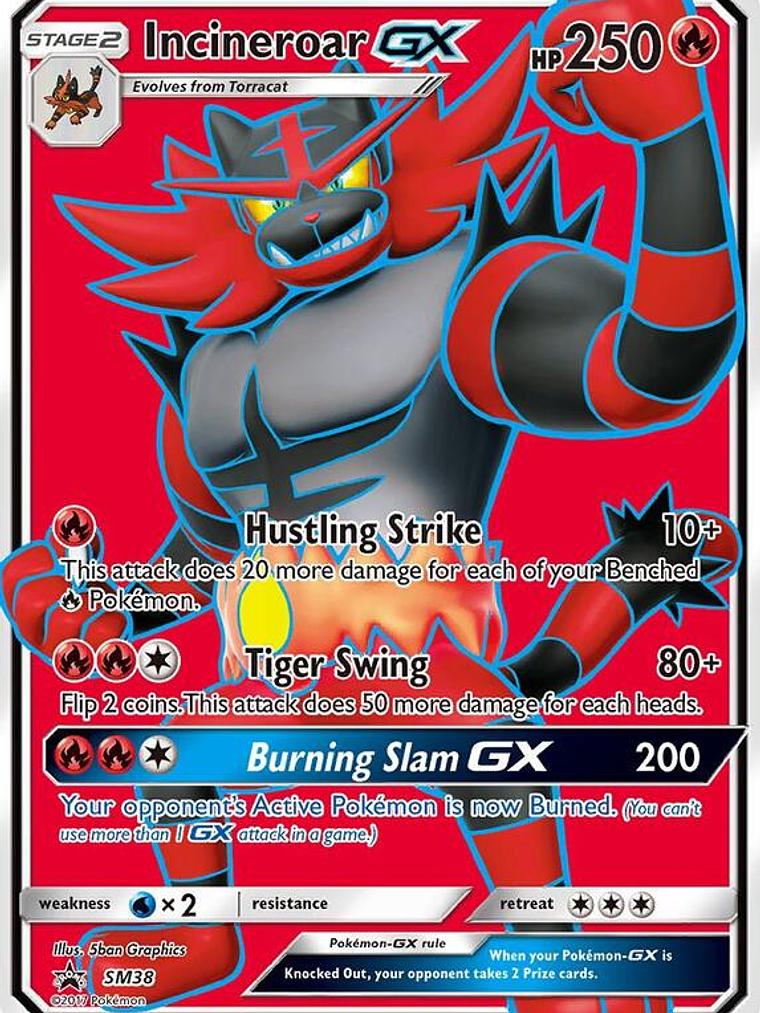 Incineroar GX #SM38 1