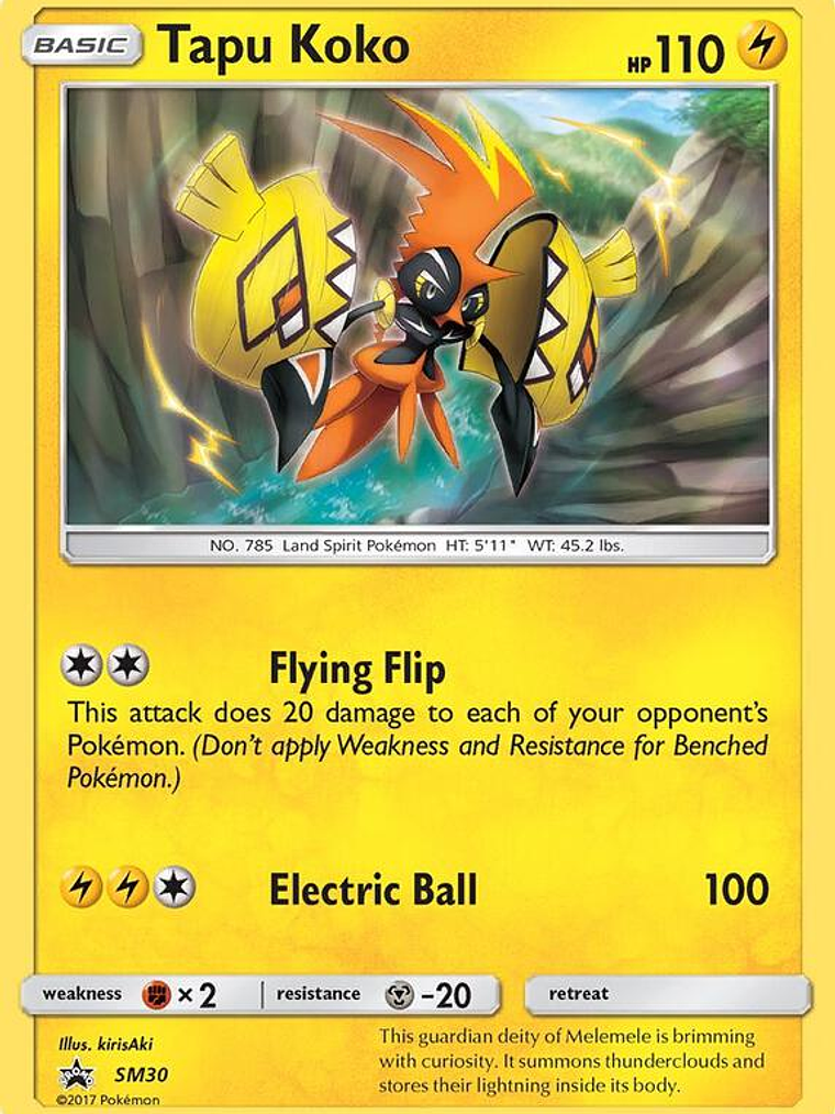 Tapu Koko #SM30 1