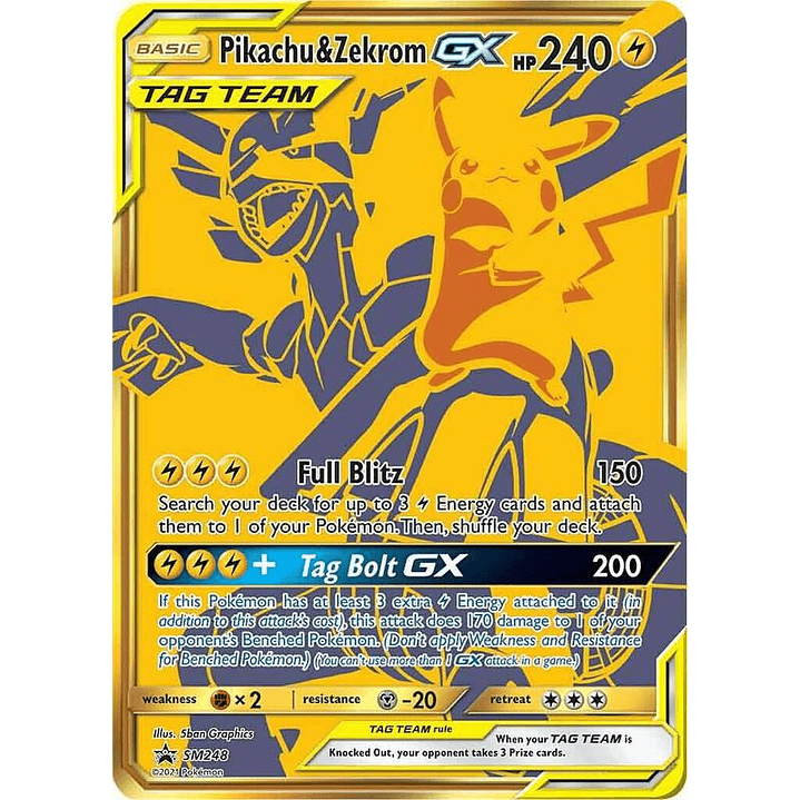 Pikachu & Zekrom GX - SM248 #SM248 1