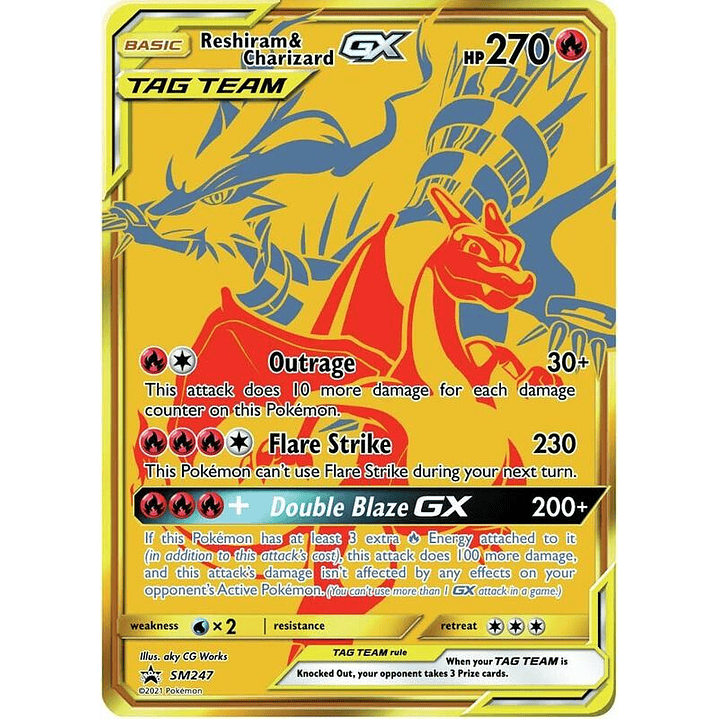 Reshiram & Charizard GX - SM247 #SM247 1