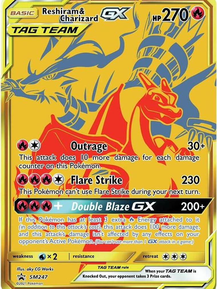 Reshiram & Charizard GX - SM247 #SM247 1