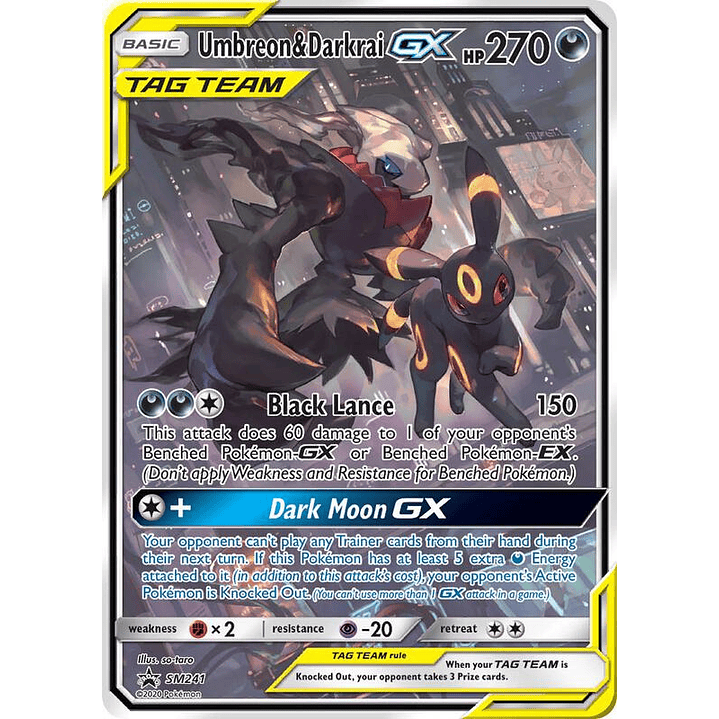 Umbreon & Darkrai GX #SM241 1