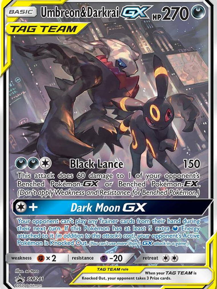 Umbreon & Darkrai GX #SM241 1