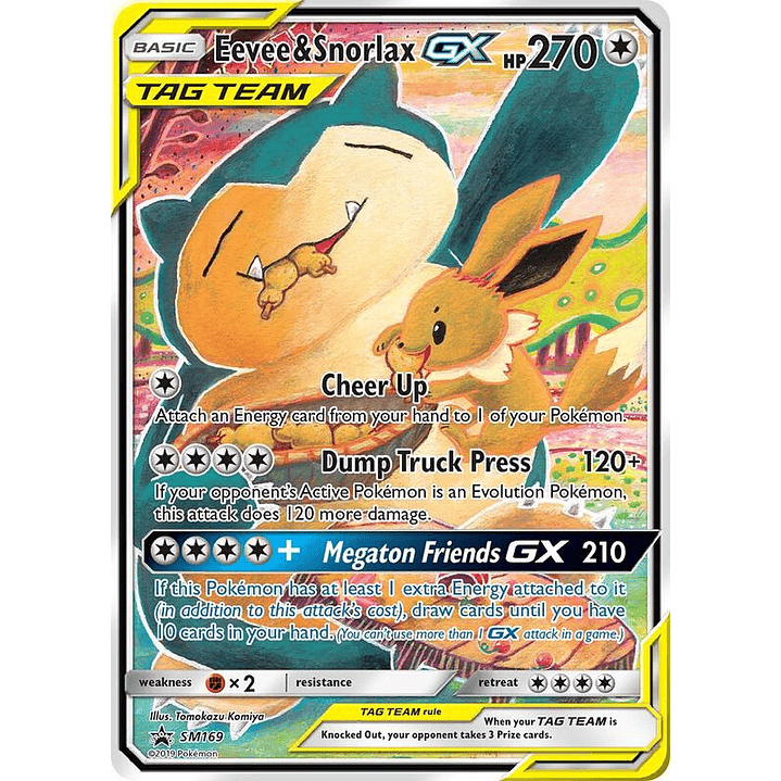 Eevee & Snorlax GX #SM169 1