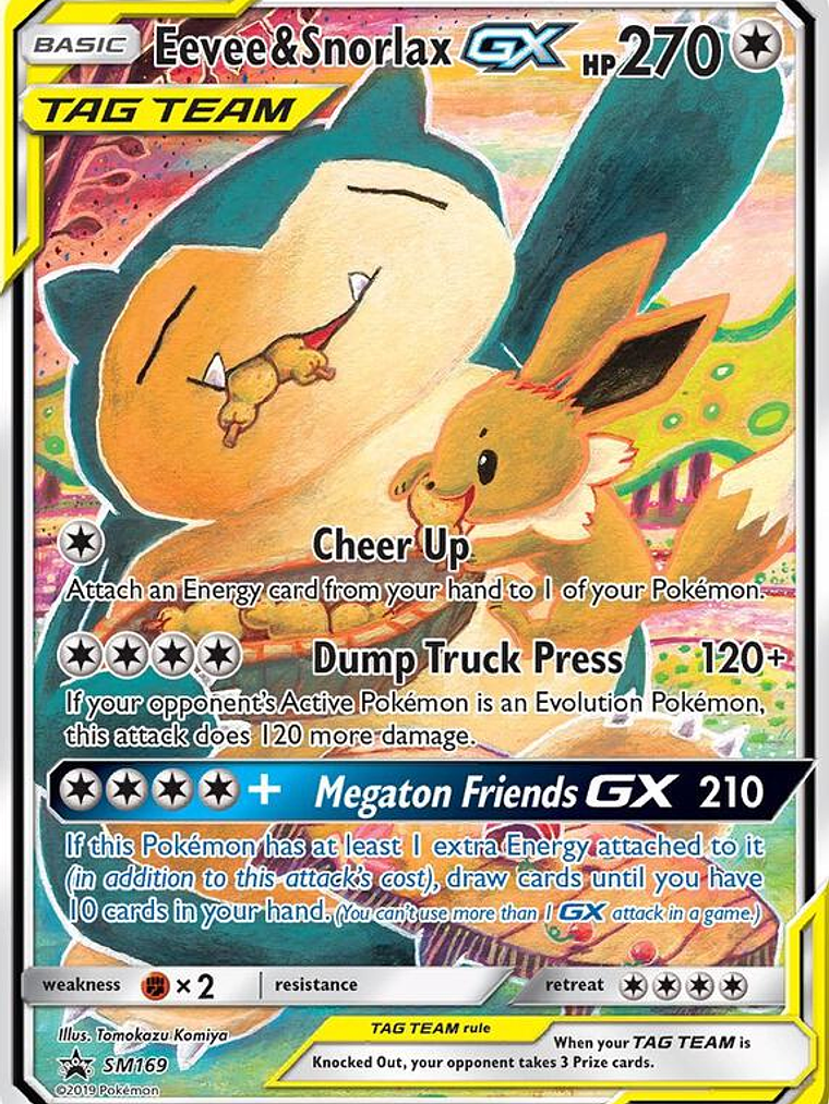 Eevee & Snorlax GX #SM169 1