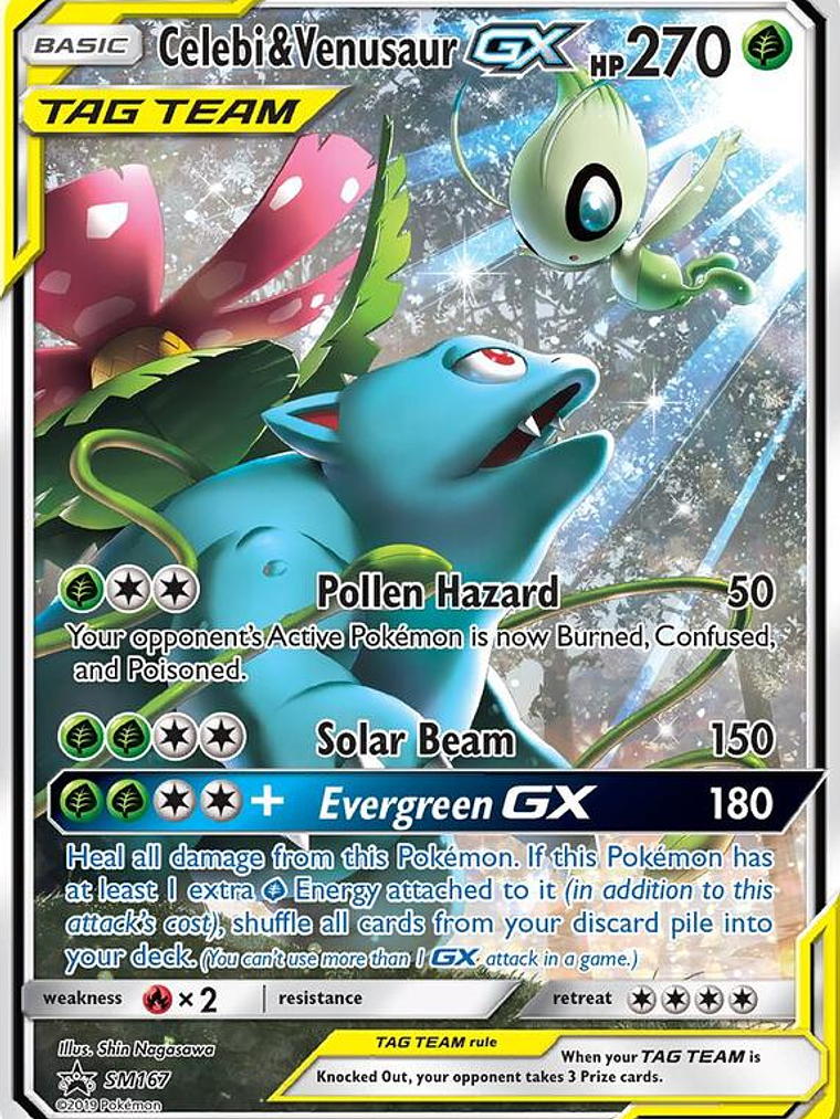 Celebi & Venusaur GX #SM167 1