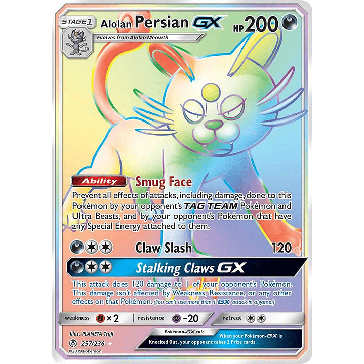 Alolan Persian GX #257 1