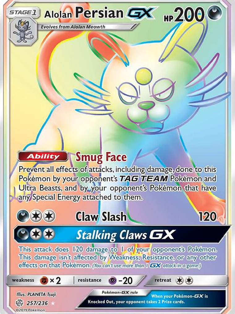 Alolan Persian GX #257 1