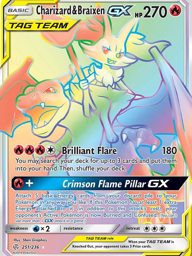 Charizard & Braixen GX #251 1