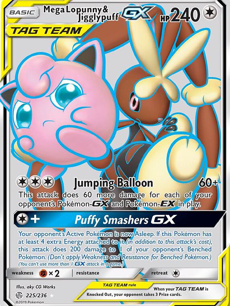 Mega Lopunny & Jigglypuff GX #225 1
