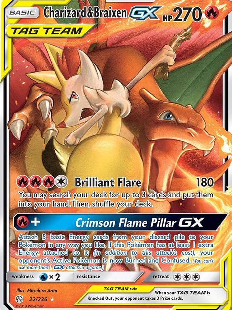 Charizard & Braixen GX #22 1