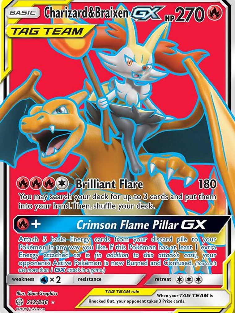 Charizard & Braixen GX #212 1