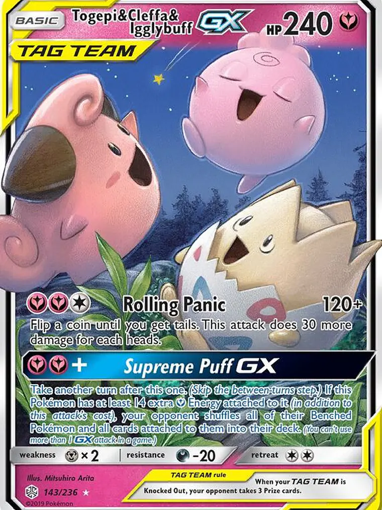 Togepi & Cleffa & Igglybuff GX #143 1