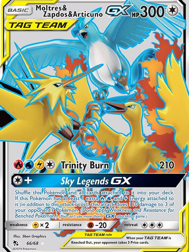 Moltres & Zapdos & Articuno GX #66 1