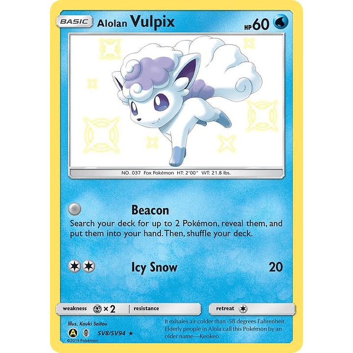 Alolan Vulpix #SV8 1