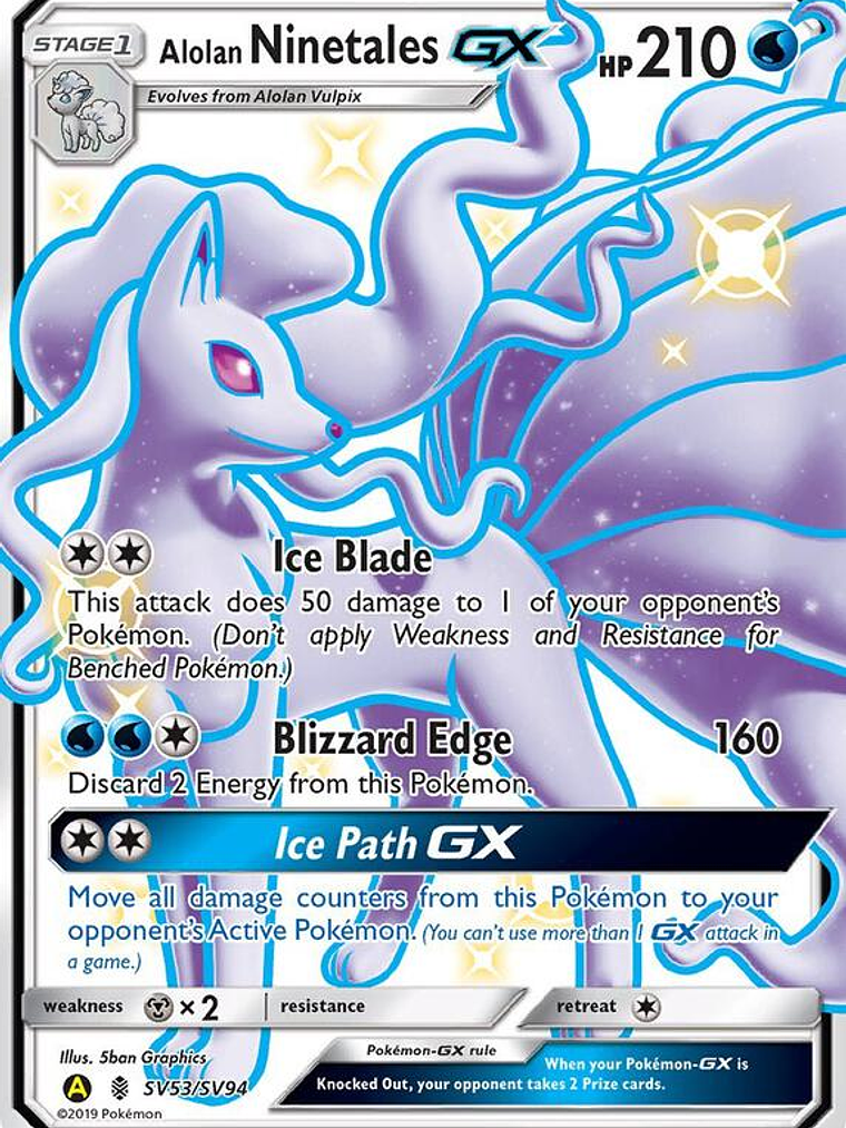 Alolan Ninetales-GX #SV53 1