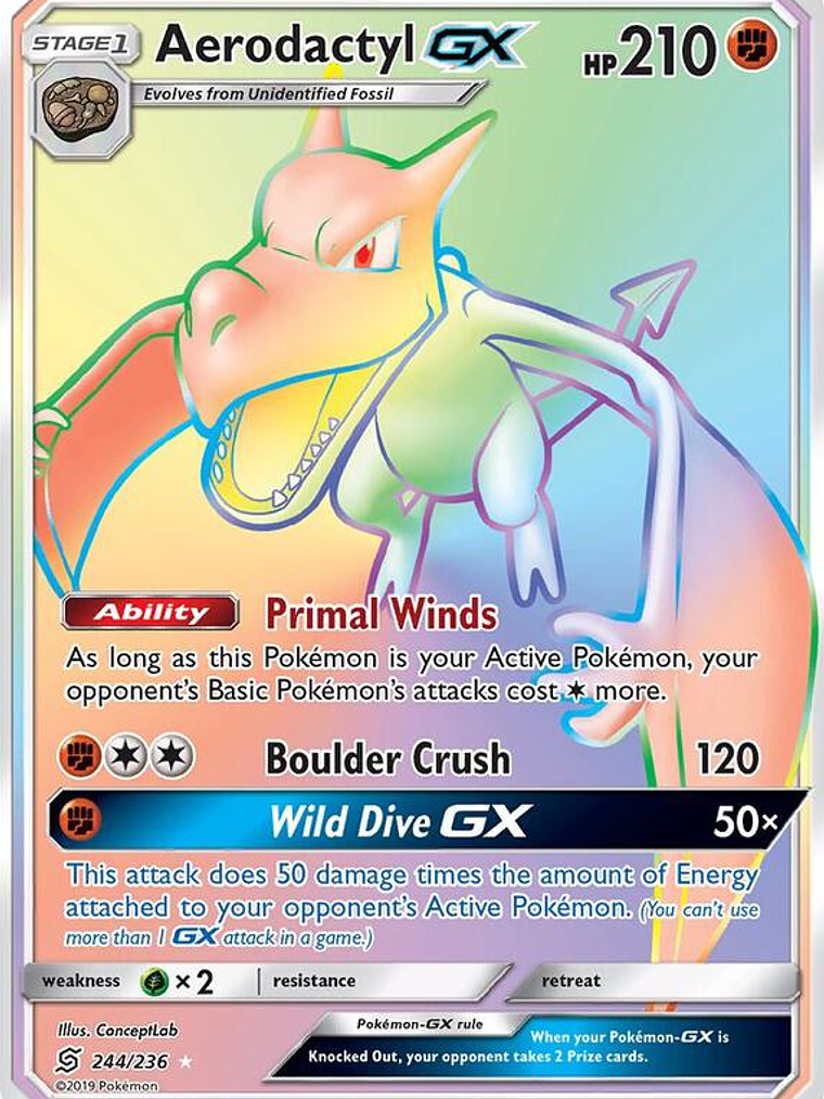 Aerodactyl GX #244 1